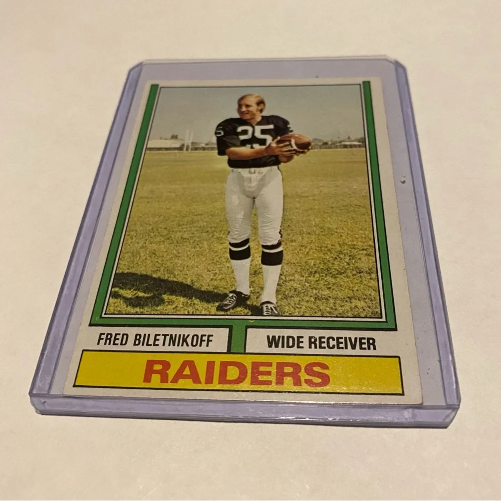 Fred Biletnikoff 1974 Topps Football Card Vintage Card #490